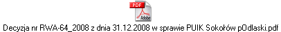 Decyzja nr RWA-64_2008 z dnia 31.12.2008 w sprawie PUIK Sokołów pOdlaski.pdf