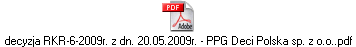 decyzja RKR-6-2009r. z dn. 20.05.2009r. - PPG Deci Polska sp. z o.o..pdf